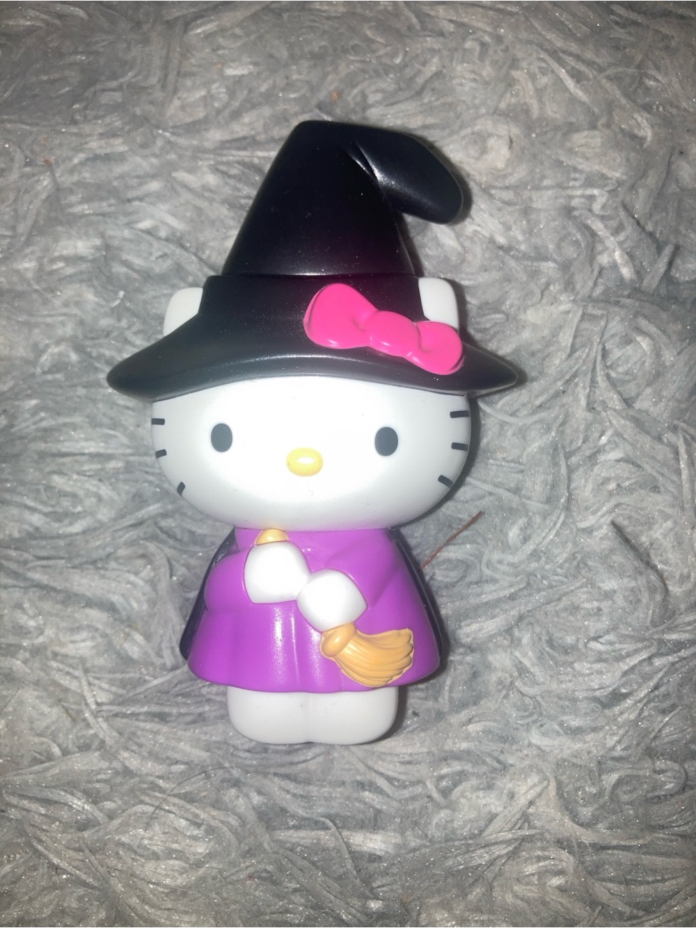 Hello Kitty McDonald’s Witch Figure - Black Hat, Pink Bow, Purple Dress
